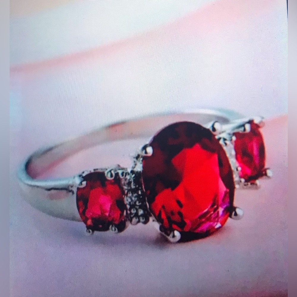Rose Topaz 925 Sterling Silver Ring
